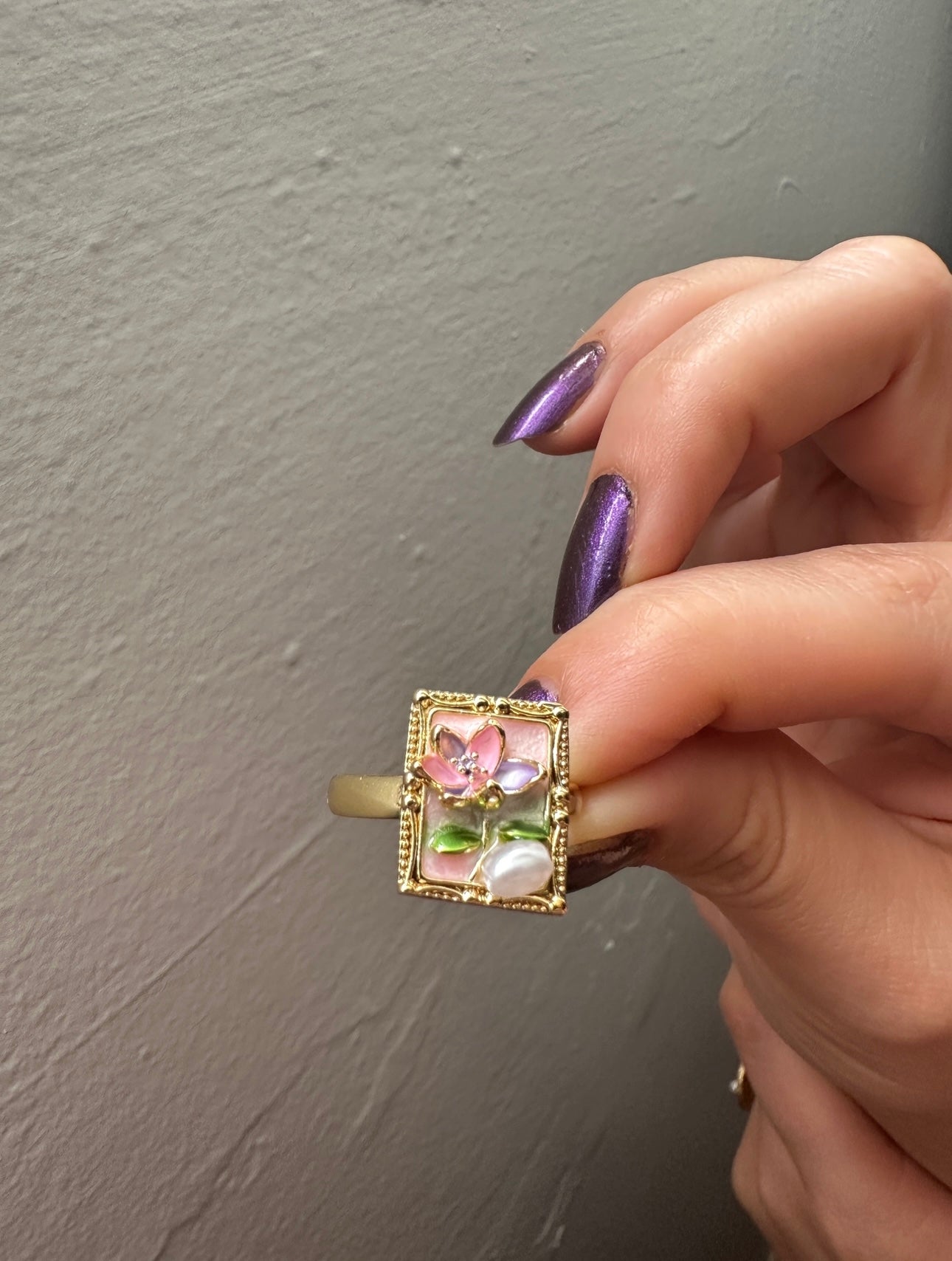 Dikdörtgen Çerçeve Sanat Yüzük