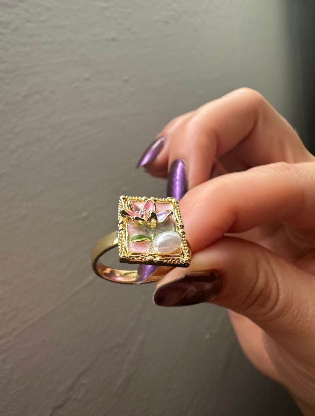 Dikdörtgen Çerçeve Sanat Yüzük