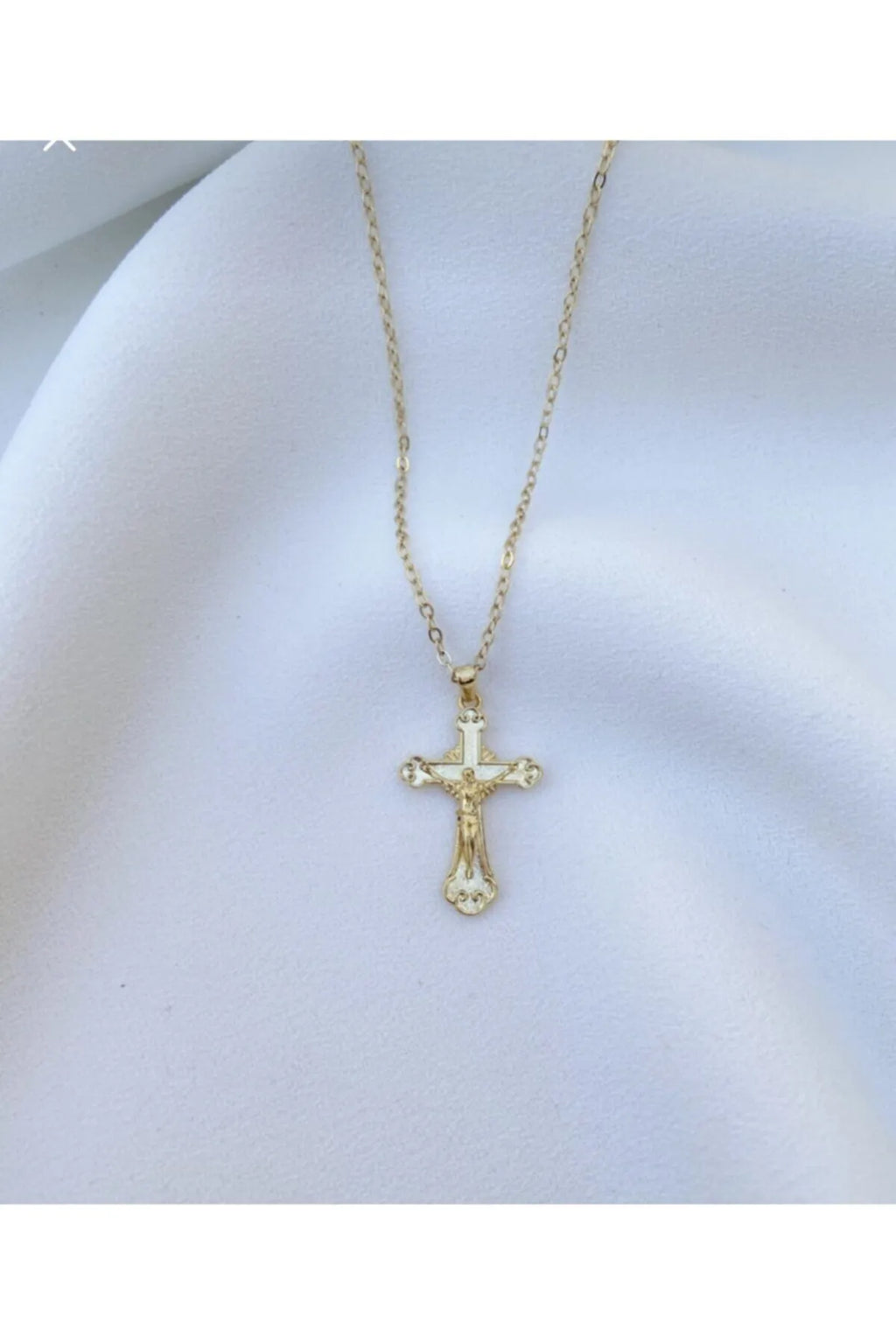 Çelik Zincirli Haç Kolye