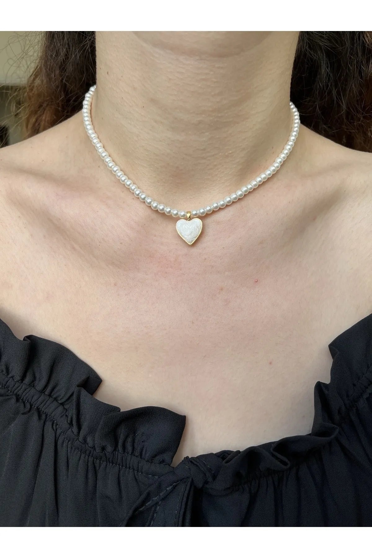 Sedef Kalpli İnci Kolye