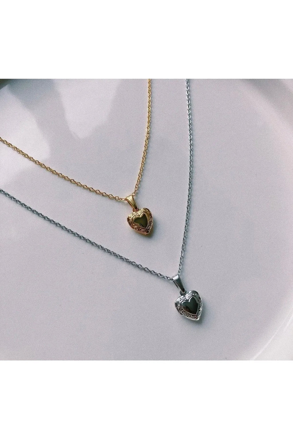 Minimal Açılır Kapanır Kalp Kolye