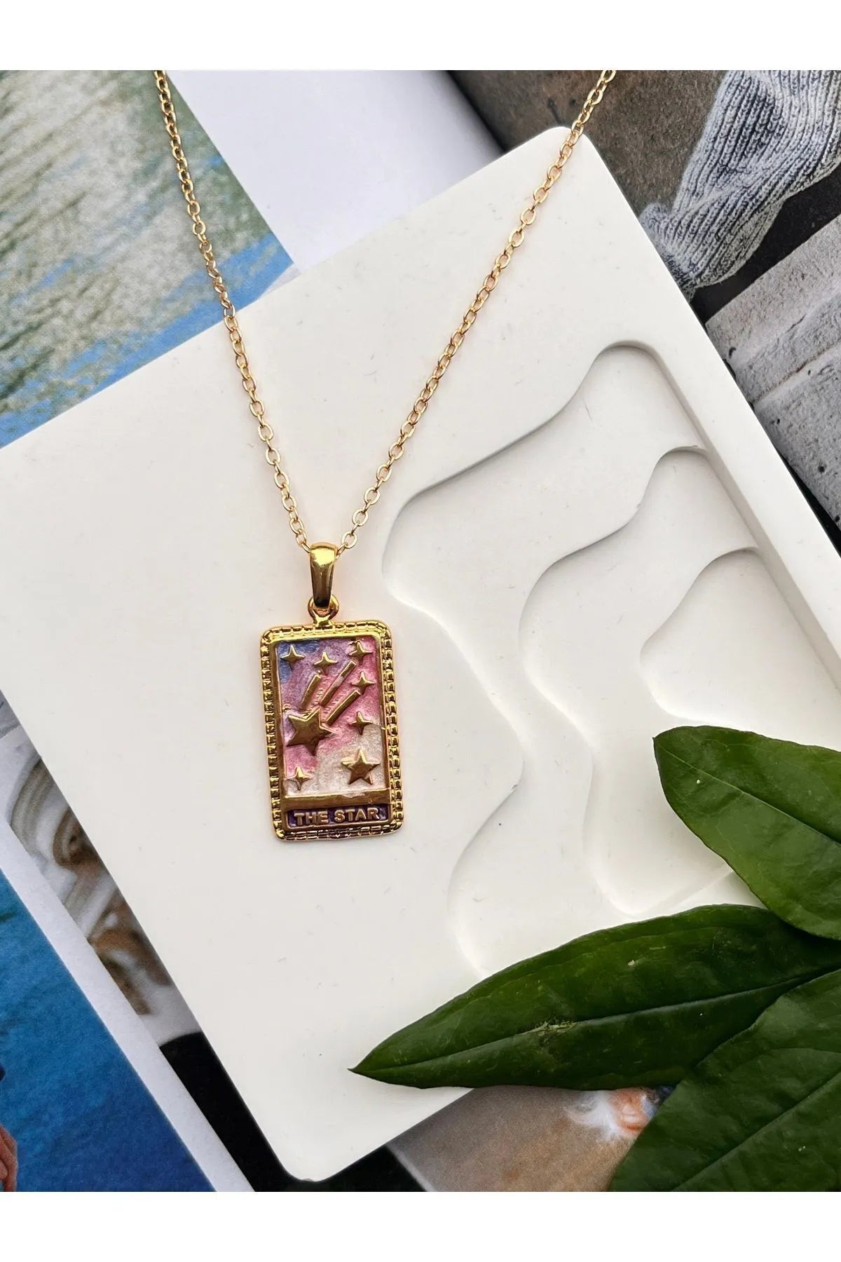 The Star Tarot Kart Kolye